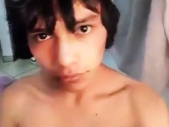 Watch this youthful Brazilian teenager with a meaty ass get off on a humungous, average dick solo