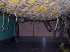 Desi teenie boy gets wild with his giant Indian cock in Sofa