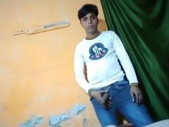 Indian Man Wank off & get off with hot youthful boy - A homemade film